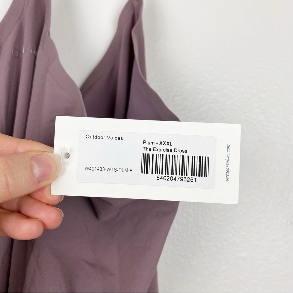 Outdoor Voices Exercise Sporty Classic A-line Dress Plum Purple Size XXXL NWT - Picture 6 of 8
